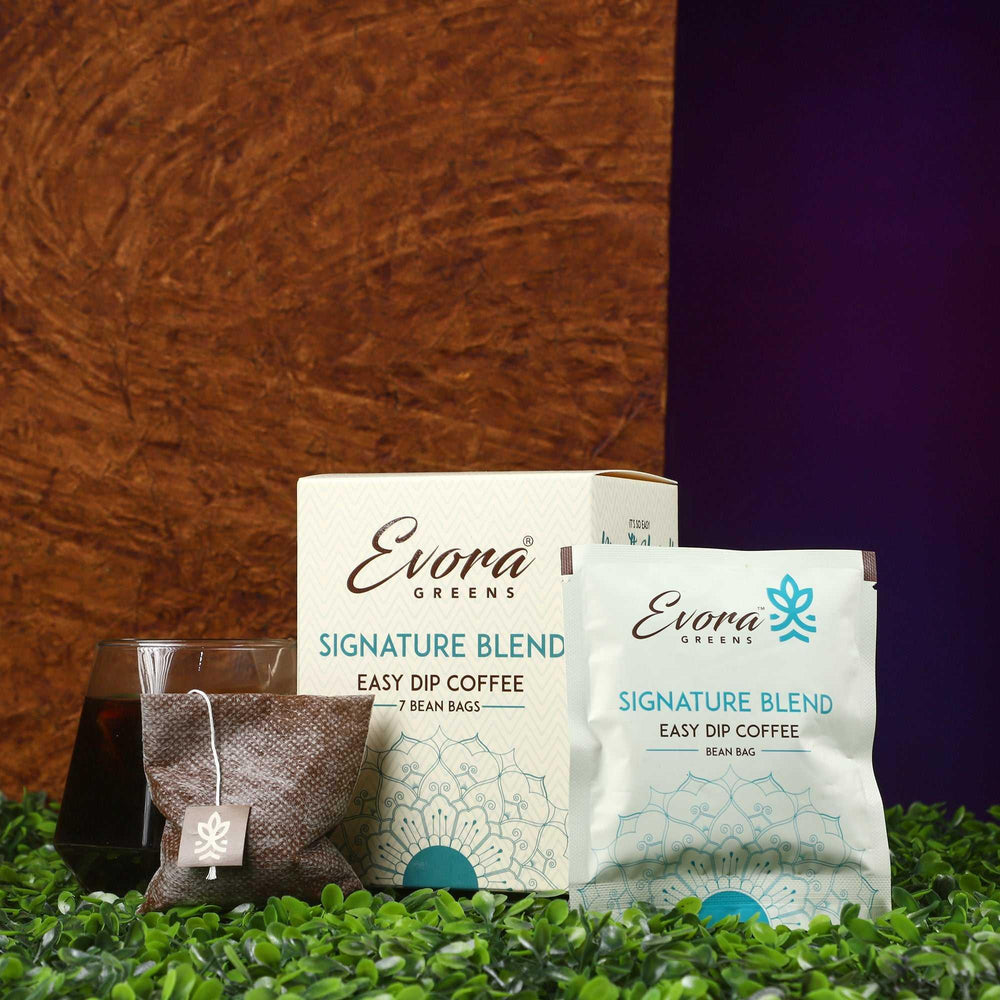 Signature Blend Easy Dip Coffee (7 Dip Bags) - Evora Greens