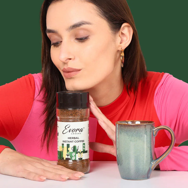 Instant Herbal Coffee 100 G - Evora Greens