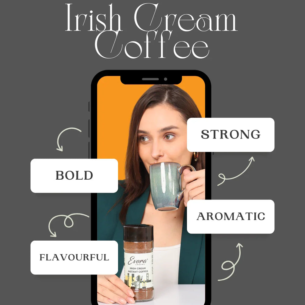 Irish Cream Instant Coffee 100G - Evora Greens