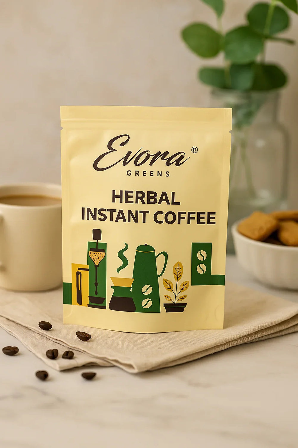 Herbal coffee Travel Pack 35G - Evora Greens