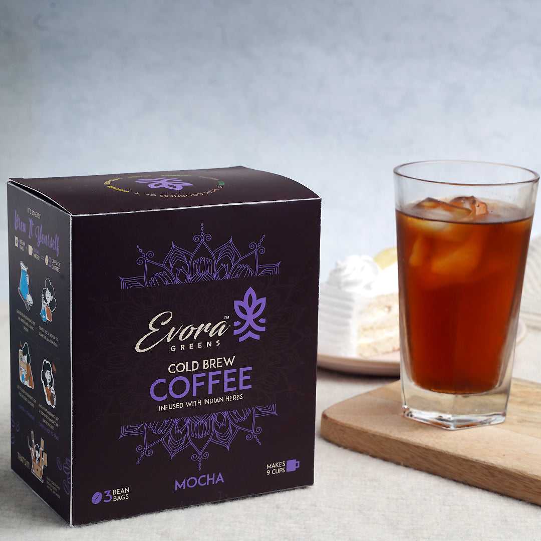 Mocha Cold Brew Coffee (3 Bean Bags) - Evora Greens