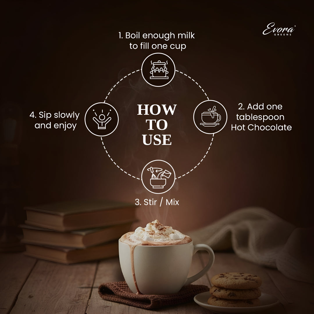 Evora Greens Hot chocolate - 15 gram sachet